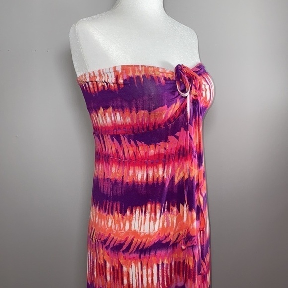 Dakini Convertible Strapless Dress Vibrant Tie-Dye Print - Picture 7 of 17